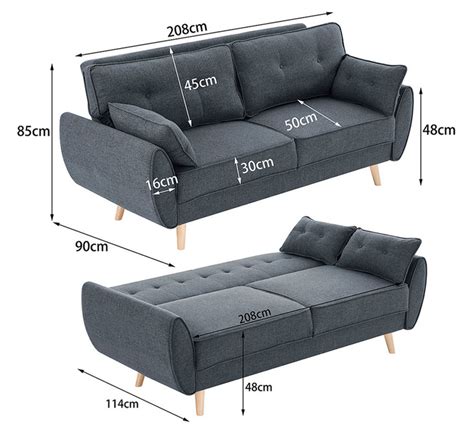 Ardel 3 Seater Sofa Bed | Fantastic Furniture