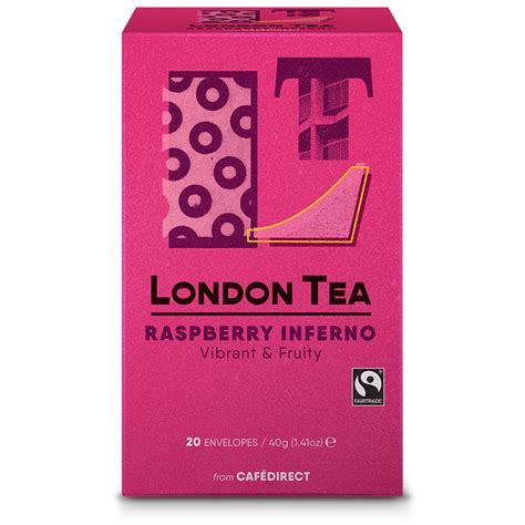 London Tea Company Fairtrade Raspberry Inferno Tea - 20 bags - The ...