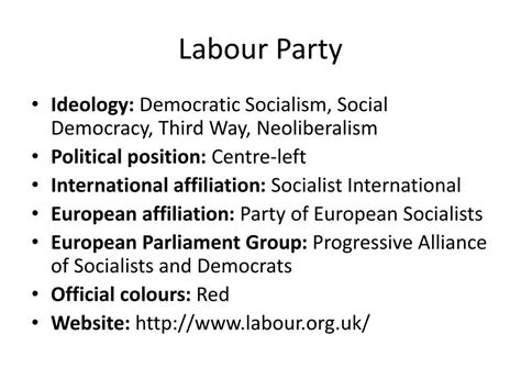 PPT - Labour Party PowerPoint Presentation, free download - ID:1740847