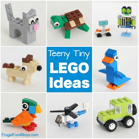 Teeny Tiny Mini LEGO Projects to Build - Frugal Fun For Boys and Girls