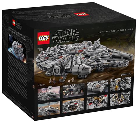 Lego UCS millennium falcon back of box