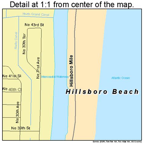 Hillsboro Beach Florida Street Map 1230850