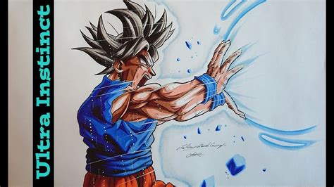 Goku Ultra Instinct Kamehameha | Speed Drawing - YouTube