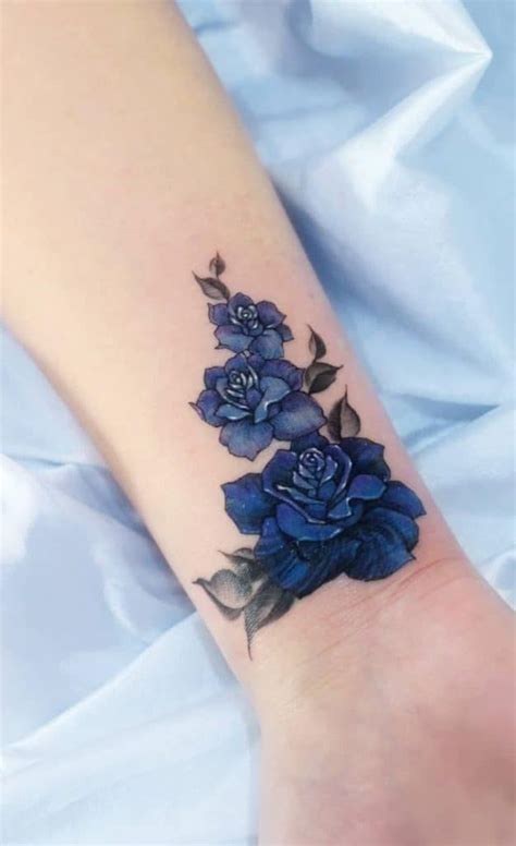 Flower Cover Up Tattoos, Forearm Cover Up Tattoos, Blue Flower Tattoos, Cover Up Tattoos For ...