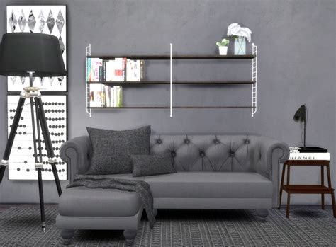 Kiegross CC Finds🌸 — hvikis: Lisen’s String shelf, converted by the... | Sims 4 cc furniture ...