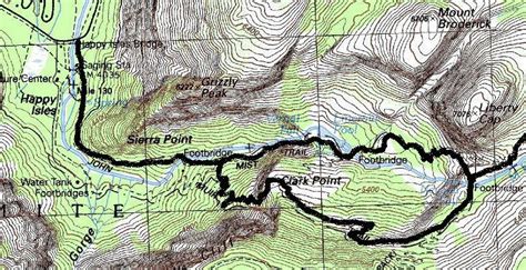 Images and Places, Pictures and Info: yosemite national park map half dome