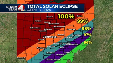 Total Solar Eclipse 2024 Path Map Ohio Time - Britte Tillie