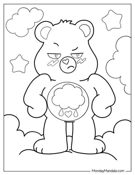 Grumpy Care Bears Coloring Pages