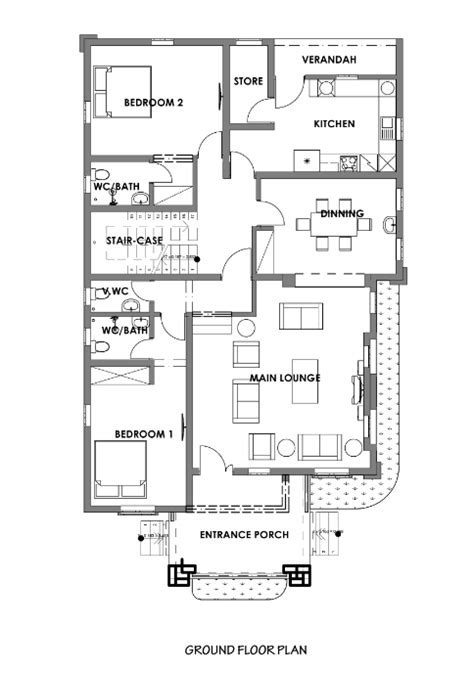 Portable Simple 5-Bedroom Duplex Floor Plan Sample - Peteroz Construction Blog