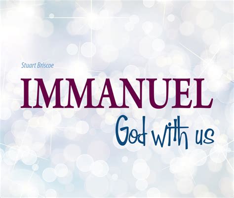 Immanuel - God with Us