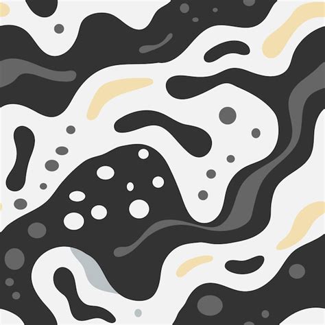 Premium Vector | Hand drawn minimal black and white abstract shapes ...