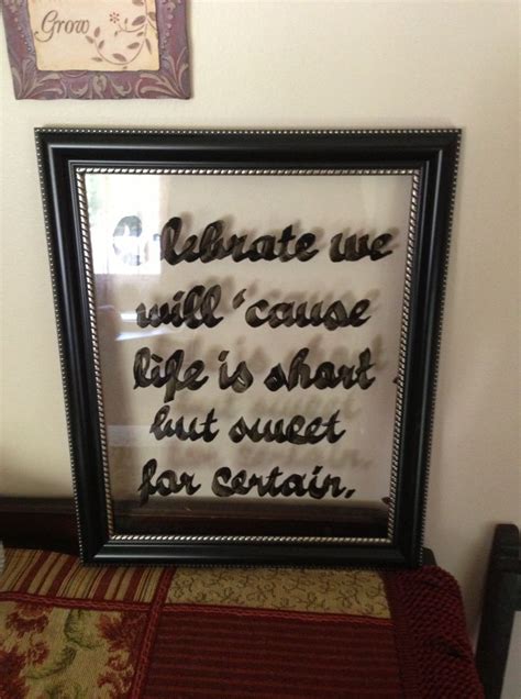 DIY Quote Frame | Diy quotes, Craft quotes, Cool diy projects