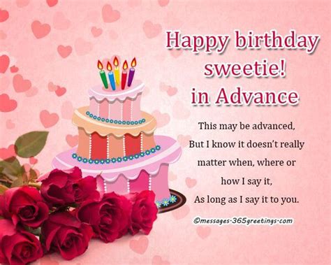 58+ Happy Birthday In Advance - Wishes, Quotes, Messages, Cake Images For Loved Ones - The ...