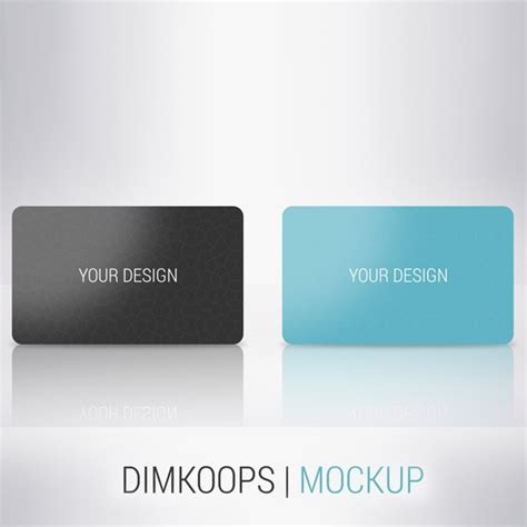 Plastic business card mockup psd - Pixsector