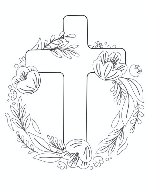 3 Free Printable Easter Cross Coloring Pages | LaptrinhX / News