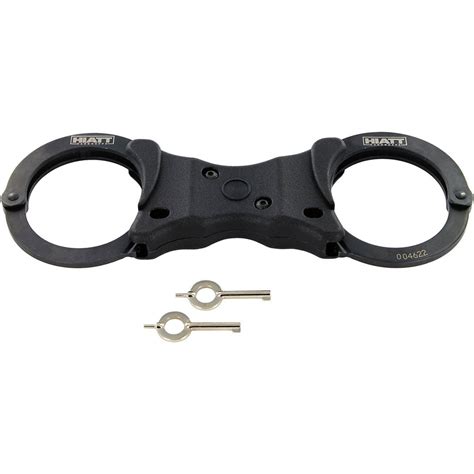 Hiatt Model 2105 Rigid Speedcuff Handcuffs, Black