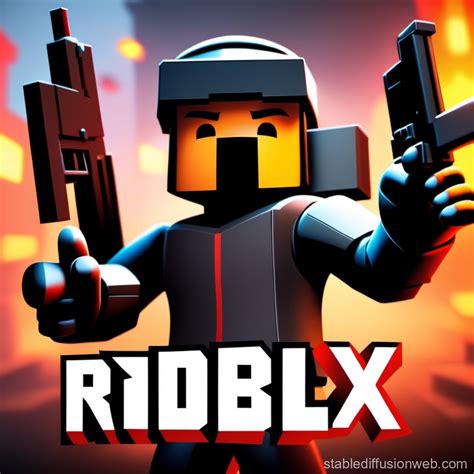 Proposed Roblox FPS Game Logo | Stable Diffusion en línea