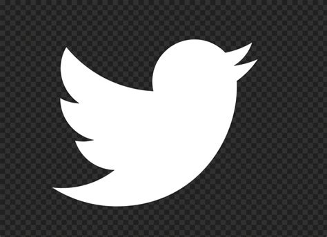 HD White Twitter Bird Logo Icon PNG | Citypng