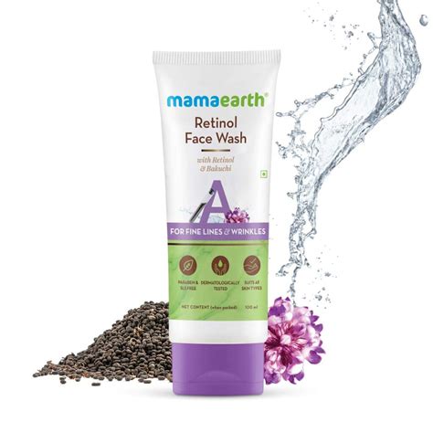 Mamaearth Retinol Face Wash with Retinol & Bakuchi for Fine Lines and Wrinkles – 100 ml - The MG ...