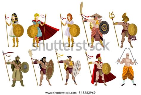 Ancient Past History Fighters Warriors Stock Vector (Royalty Free) 543283969 | Shutterstock