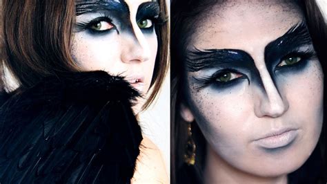 THE CROW / BLACK SWAN Halloween Makeup Tutorial - YouTube