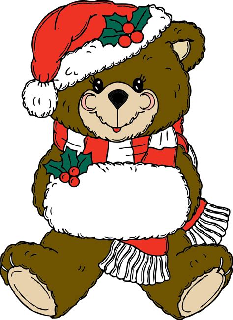 OnlineLabels Clip Art - Christmas Bear