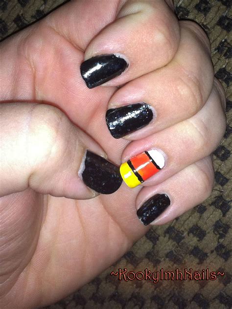 Candy Corn Nails - Halloween 2014 by KookylmhNails on DeviantArt