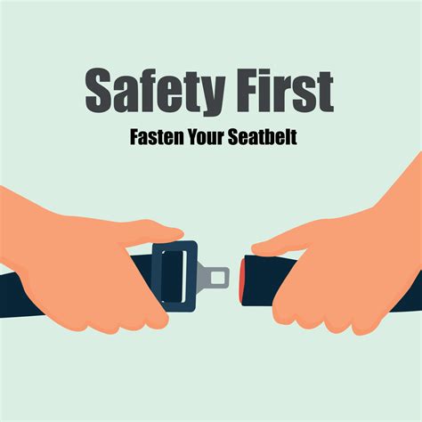 Fasten seat belt warning banner safety trip for passengers on car and plane transportation ...