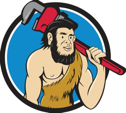 Caveman Neanderthal Man Holding Club Cartoon Human Standing White Background Vector, Human ...