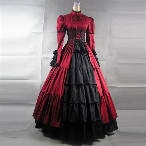 Women victorian Vintage lolita dress Ladies evening party bandage lace ...