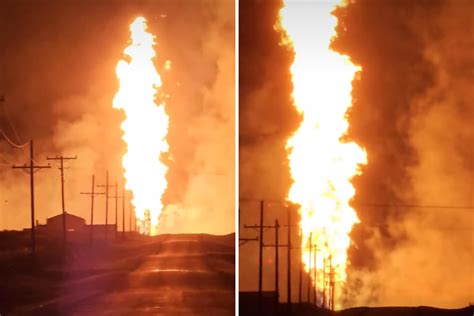 Oklahoma Pipeline Explosion Causes Flames To Shoot 500ft in the Air