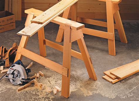 Classic Sawhorses | Woodworking Project | Woodsmith Plans