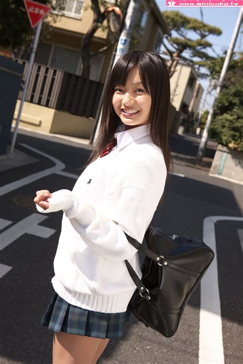 Mayumi Yamanaka in winter school uniform | japanese girls 2011