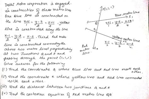 Foot of the perpendicular and equation of lines with two points – Saitech Informatics