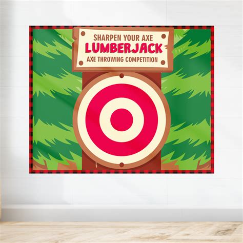 Lumberjack Axe Throwing Party Game Printable | Pigsy Party – PigsyParty