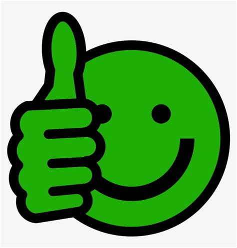 Smiley Emoji With Thumbs Up