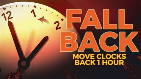 Fall Back: Daylight Saving time ends Sunday