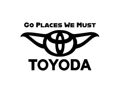 Toyoda Decal, Toyota Decal, Toyoda, Star Wars Toyota, Yoda Decal - Etsy