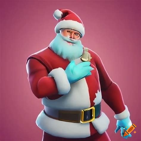 Fortnite-style santa claus with special powers on Craiyon