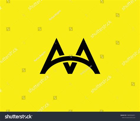 Aa Letter Logo Design Vector Template Stock Vector (Royalty Free ...