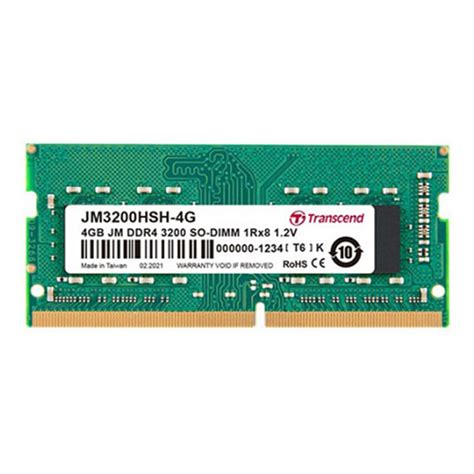 Transcend 4GB DDR4 3200 Notebook RAM