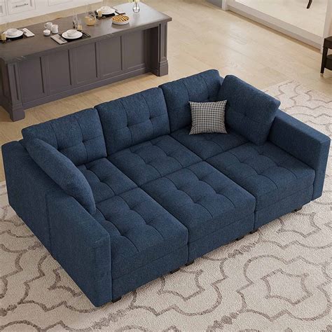 Belffin Convertible Sectional Sleeper Sofa Bed Modular Sofa Sleeper ...