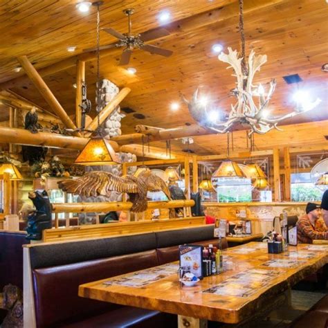 Like a rustic dream come true, the interior is brimming with wooden décor, accents, and carvings ...