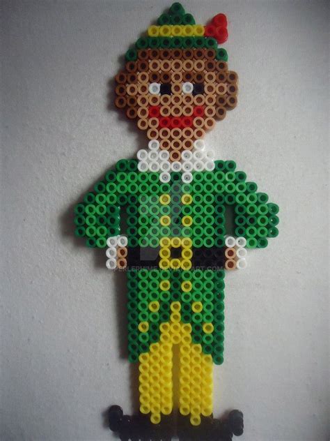 Buddy The Elf | Easy perler bead patterns, Christmas perler beads, Pearl beads pattern