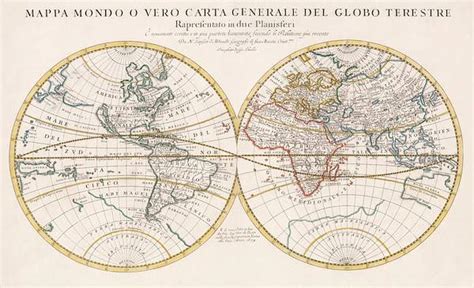 Vintage world map | Free public domain illustration