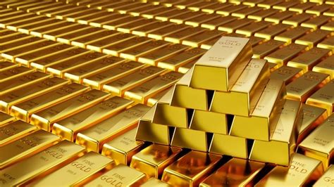 Premium Photo | Many gold bullion in gold stockpile in stock market.