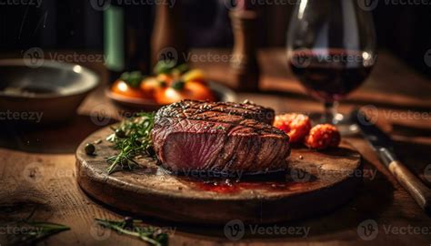 Grilled sirloin steak, cooked rare with spice generated by AI 24716145 Stock Photo at Vecteezy