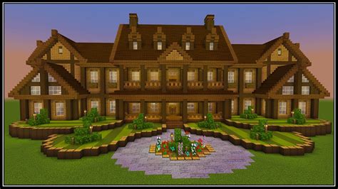 Minecraft: How to Build a Wooden Mansion | PART 1 - YouTube