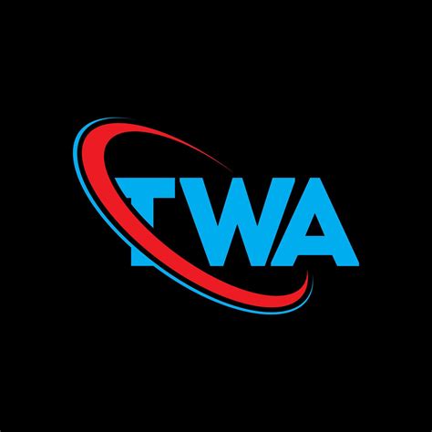 TWA logo. TWA letter. TWA letter logo design. Initials TWA logo linked with circle and uppercase ...