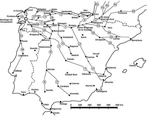 identificación Península Patatas camino routes map Integración Desmantelar inundar